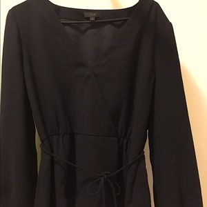 J Crew blouse, black, size 14